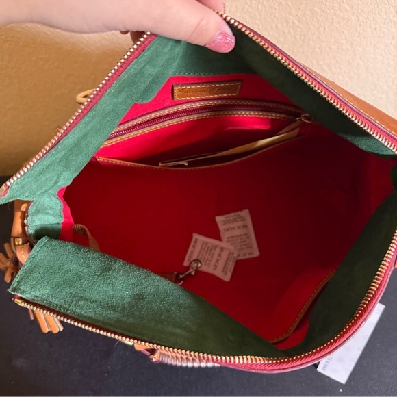 Dooney & Bourke Rich Brown Leather Satchel - Picture 5 of 9